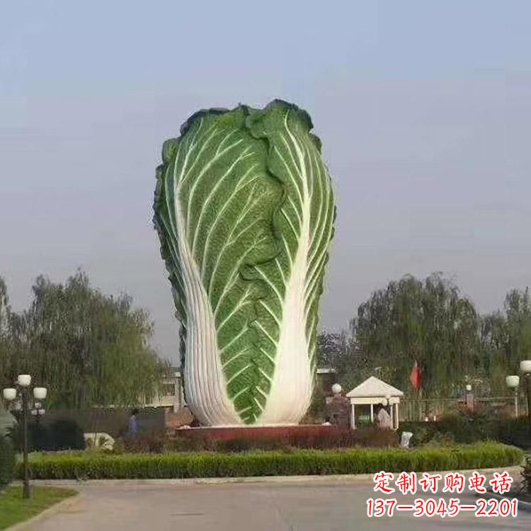 哈尔滨新颖创意的玻璃钢白菜雕塑