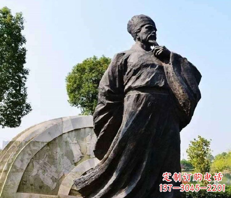 哈尔滨北宋思想家王安石铜雕