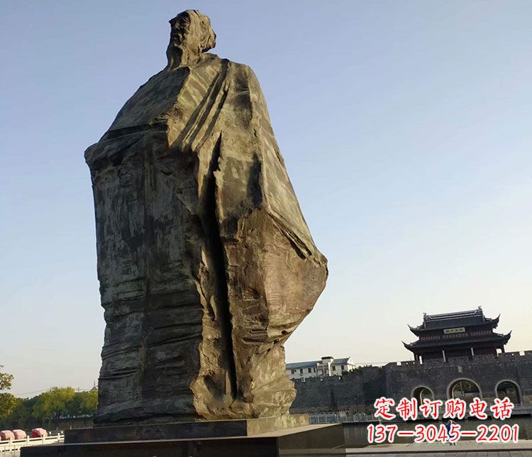 哈尔滨北宋文学家范仲淹石雕
