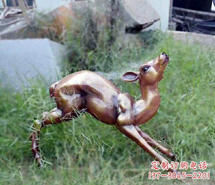 哈尔滨精美玻璃钢仿铜动物摆件