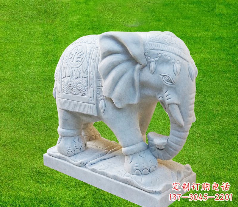 哈尔滨雕刻精美大象石雕