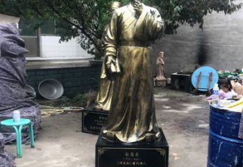 哈尔滨白居易仿铜雕像经典中国古代诗人的艺术再现