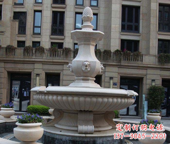 哈尔滨别墅景观欧式喷泉石雕_2