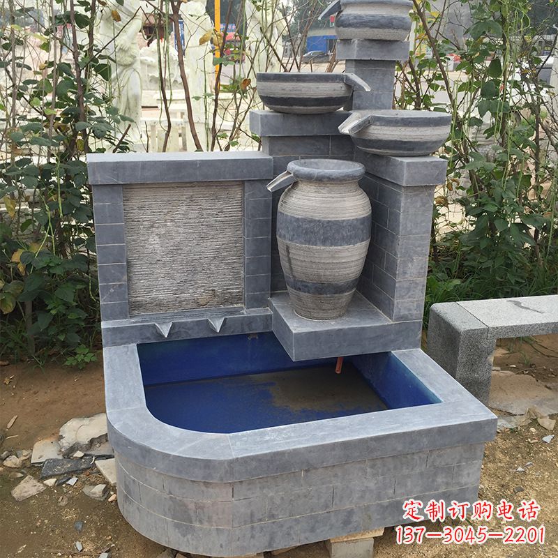 哈尔滨精致花园喷泉令人耳目一新的室外装饰