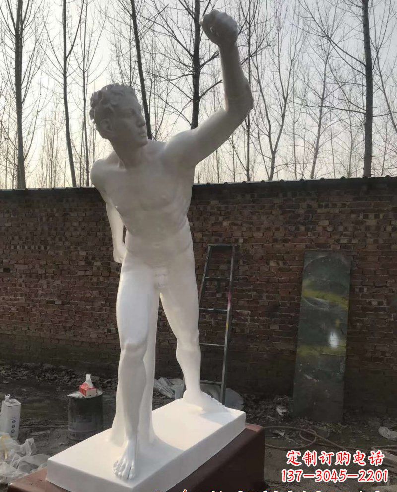 哈尔滨玻璃钢大卫人物雕塑