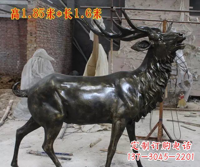 哈尔滨玻璃钢仿铜动物雕塑精美绝伦