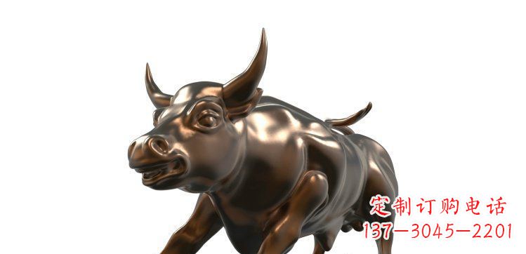 哈尔滨玻璃钢仿铜牛公园动物雕塑视觉盛宴