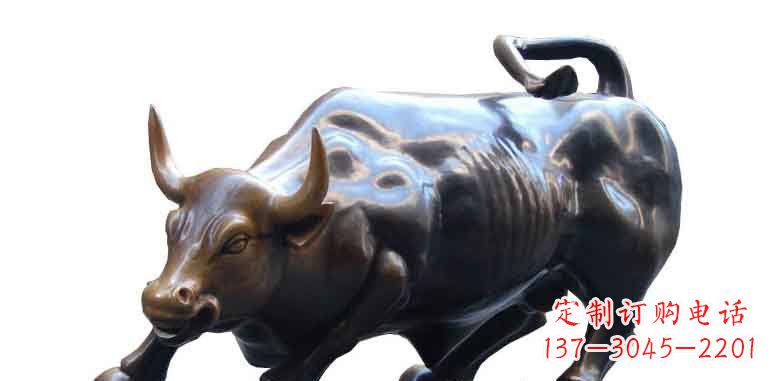 哈尔滨玻璃钢仿铜牛公园动物雕塑雕刻艺术的精美绝伦