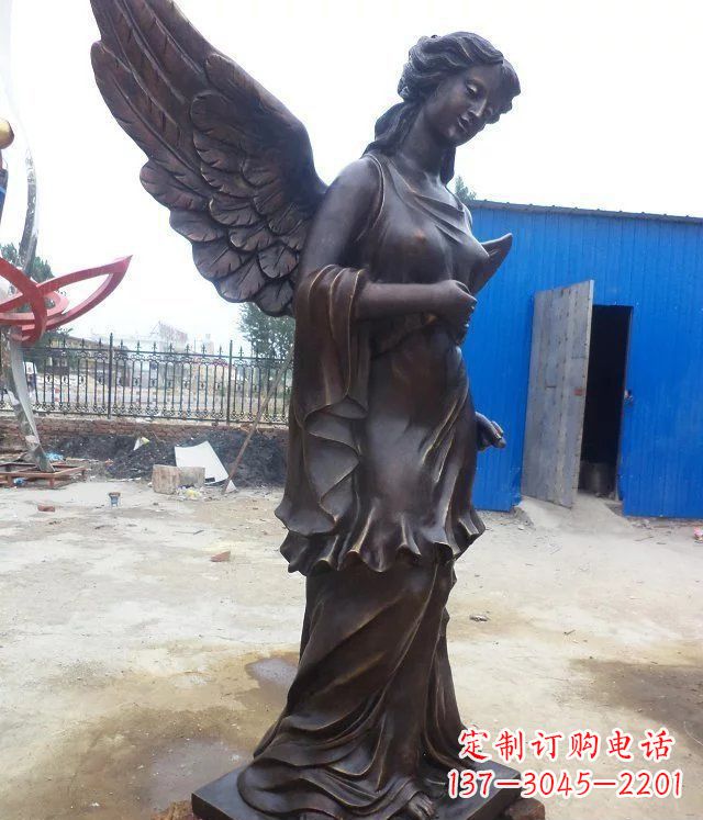 哈尔滨玻璃钢仿铜欧式女人雕塑
