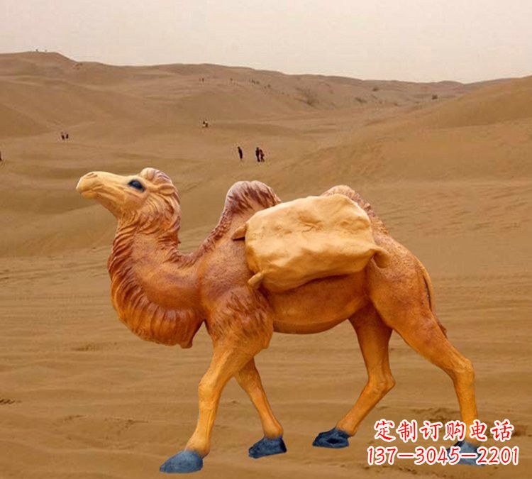 哈尔滨玻璃钢骆驼雕塑