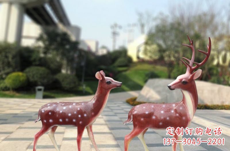 哈尔滨玻璃钢仿真梅花鹿