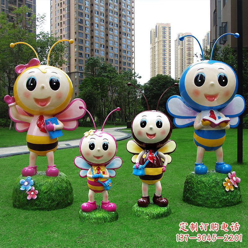 哈尔滨玻璃钢制蜜蜂雕塑让你的家园拥有自然之美