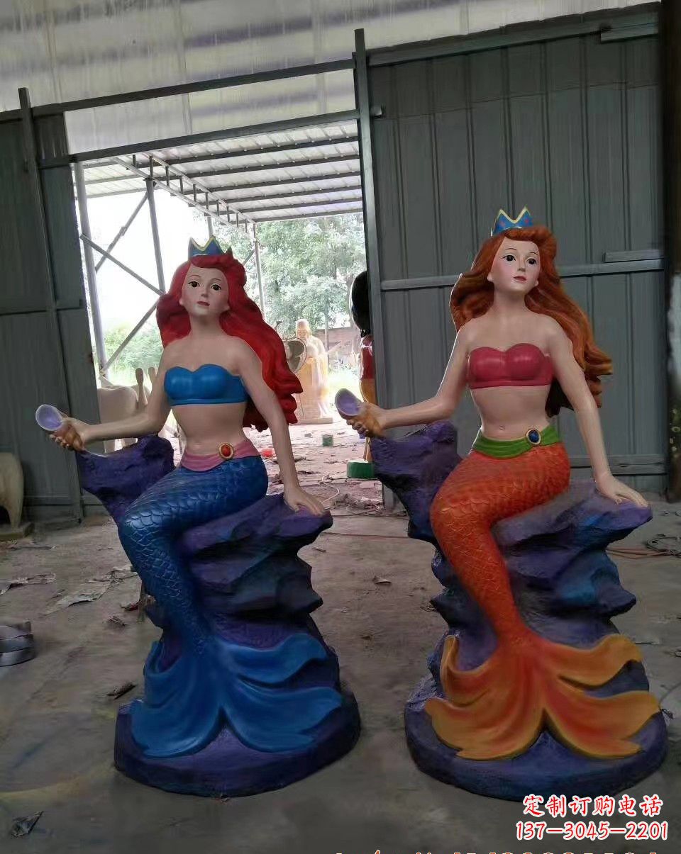 哈尔滨玻璃钢美人鱼雕塑——精美的艺术作品