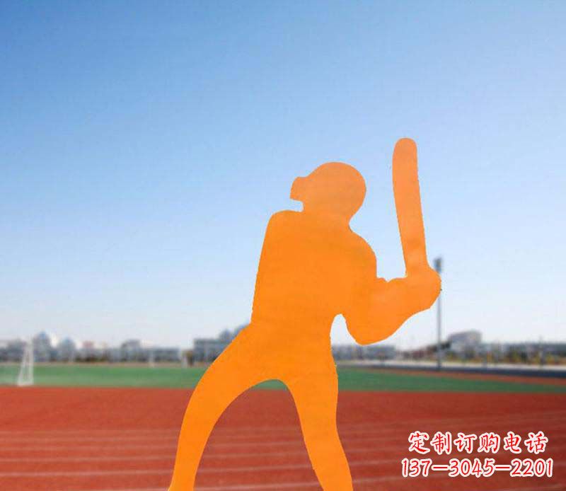 哈尔滨不锈钢棒球雕塑精美的艺术品
