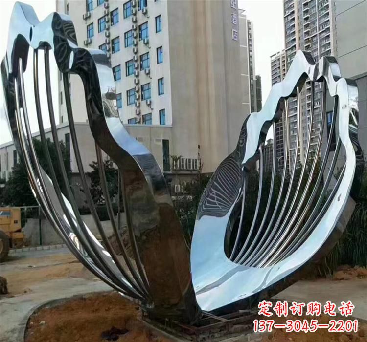 哈尔滨不锈钢贝壳景观雕塑