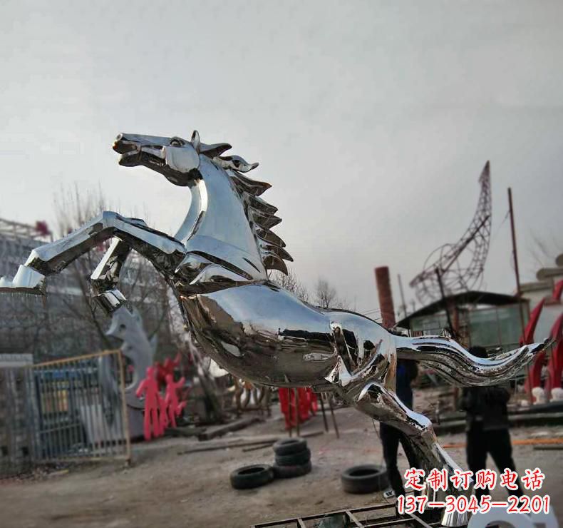 哈尔滨不锈钢奔跑马雕塑