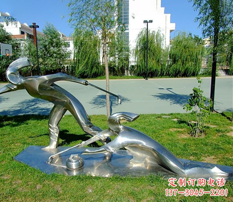 哈尔滨不锈钢冰壶雕塑艺术与实用的完美结合