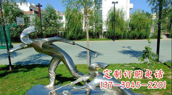 哈尔滨不锈钢冰壶运动雕塑