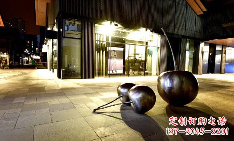 哈尔滨不锈钢樱桃雕塑