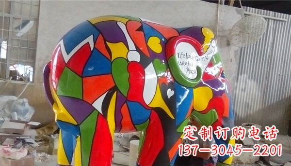 哈尔滨不锈钢大象雕塑点缀景观的精美艺术品