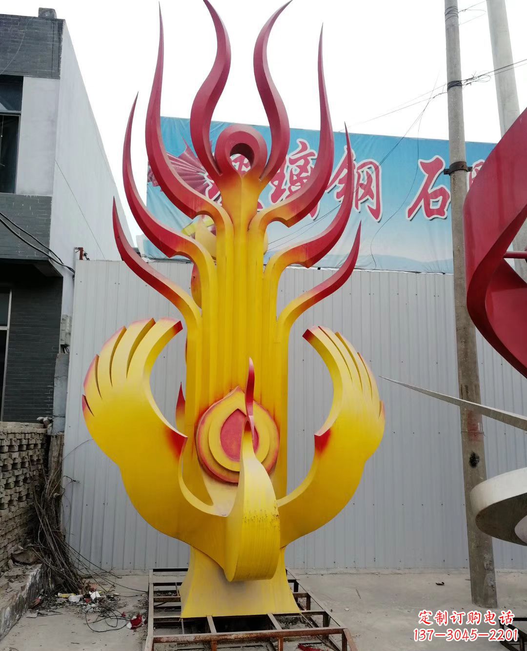 哈尔滨不锈钢彩色凤凰雕塑