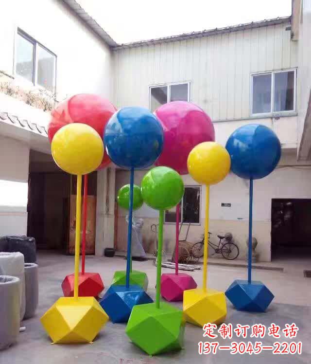 哈尔滨不锈钢彩色气球雕塑艺术的绚丽缤纷