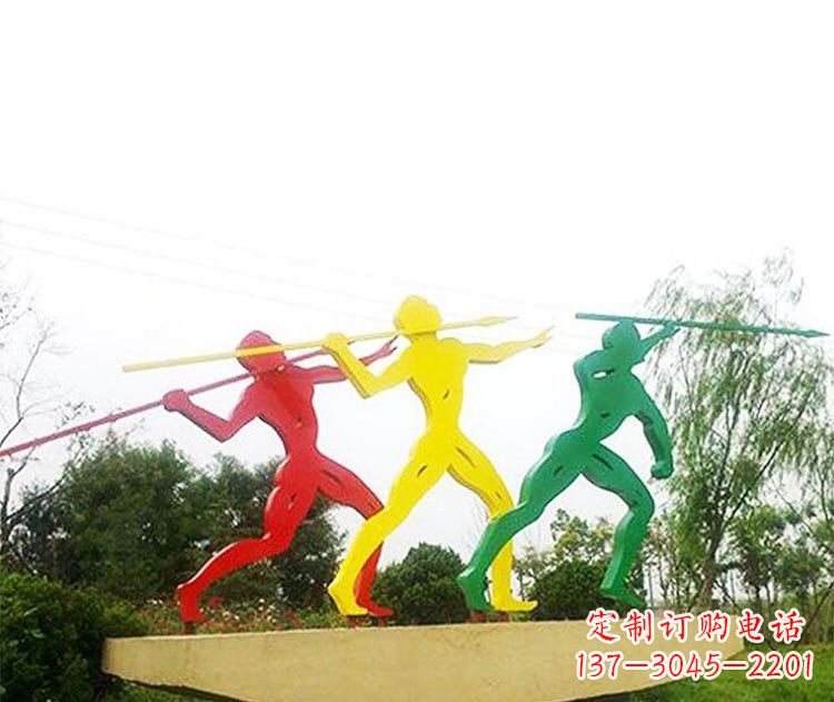 哈尔滨不锈钢彩色标枪雕塑精美而富有意义
