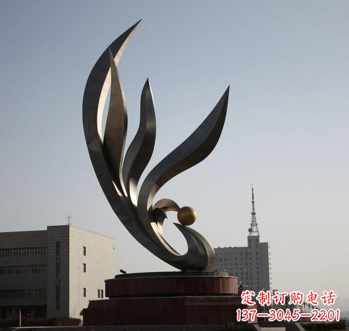 哈尔滨不锈钢凤凰雕塑传承凤凰文化的艺术精品
