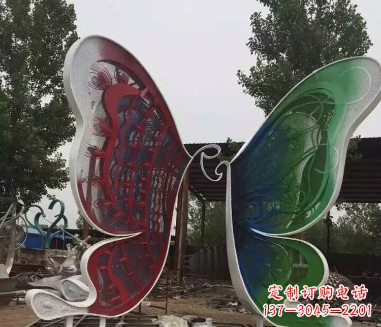 哈尔滨不锈钢蝴蝶公园动物雕塑