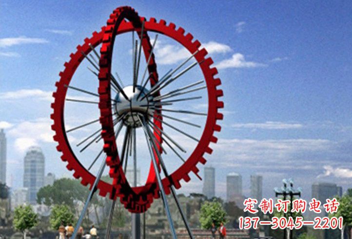 哈尔滨不锈钢摩天轮雕塑美丽的景观