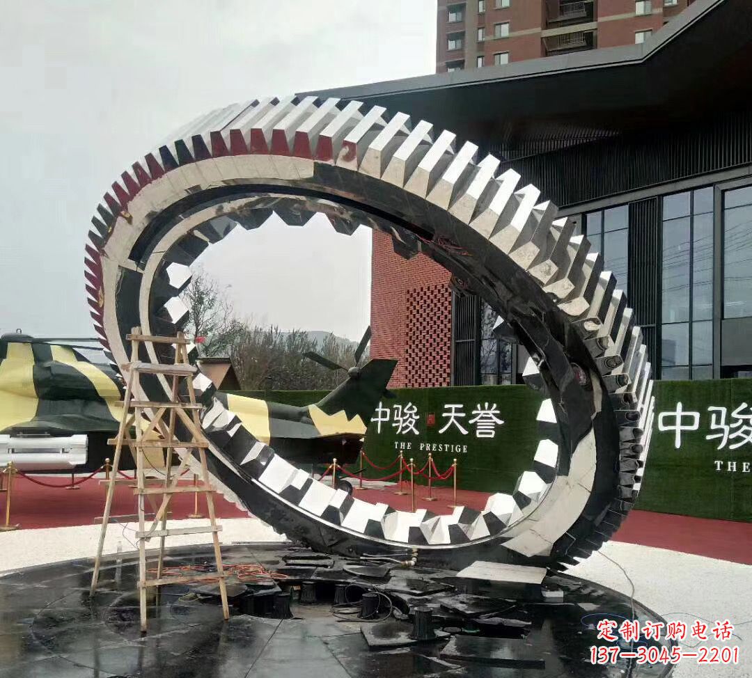 哈尔滨不锈钢齿轮雕塑以科技艺术的形式演绎动力