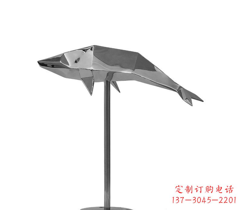 哈尔滨不锈钢海豚雕塑