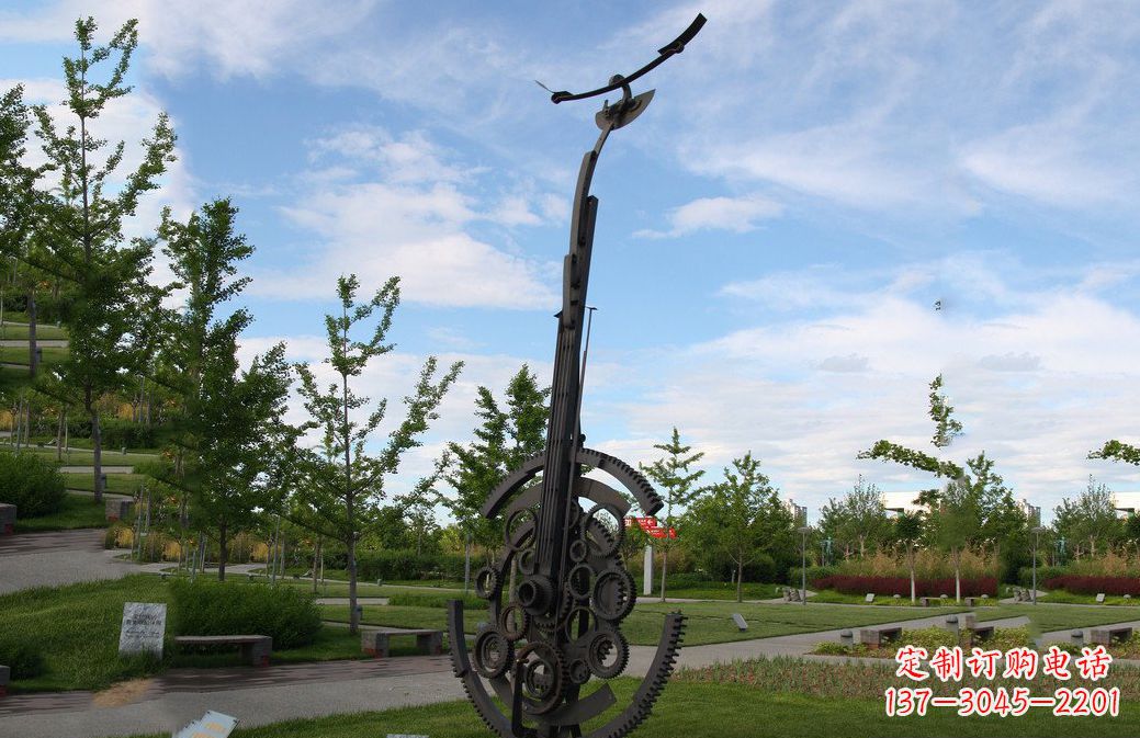 哈尔滨不锈钢抽象吉他雕塑