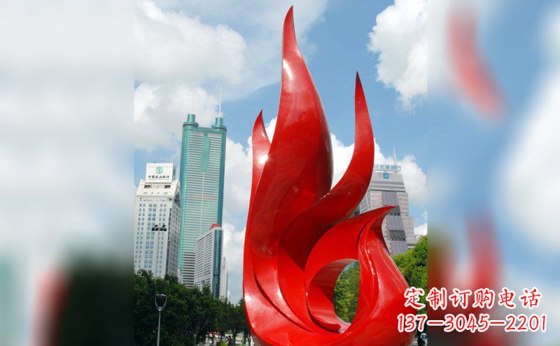 哈尔滨不锈钢抽象孔雀雕塑 (2)