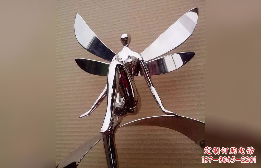 哈尔滨不锈钢天使雕塑