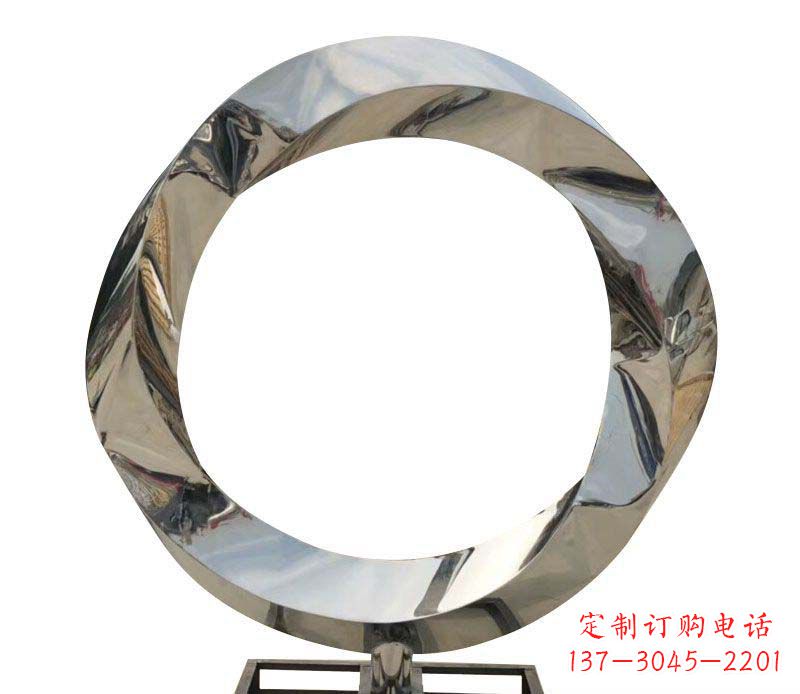 哈尔滨不锈钢圆环雕塑——精美而优雅