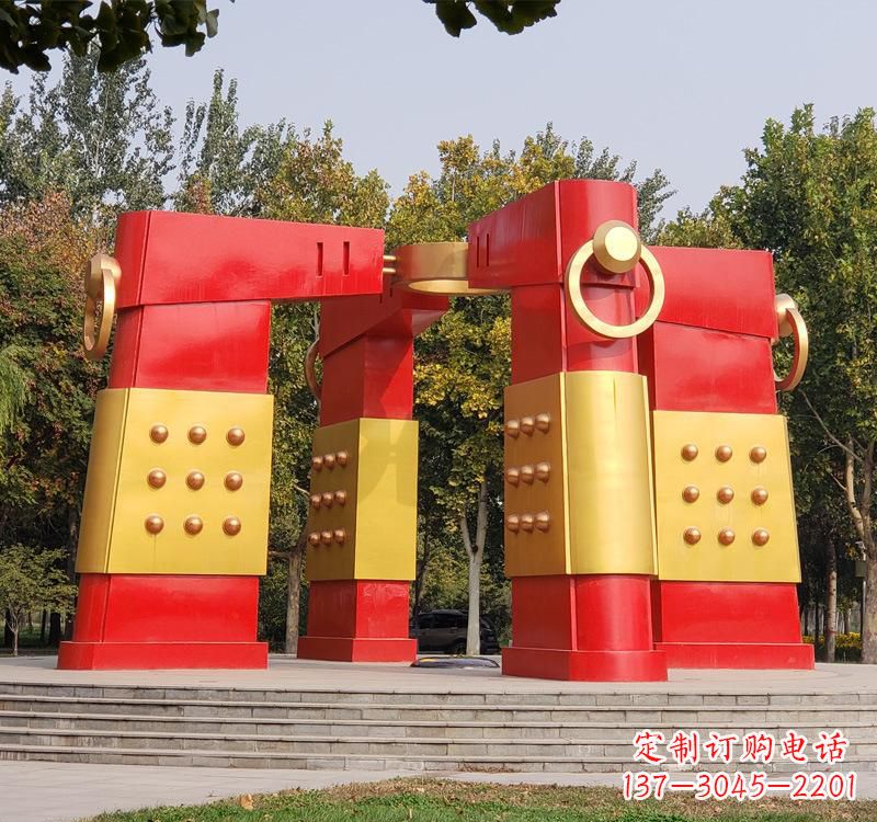 哈尔滨不锈钢创意拱门雕塑