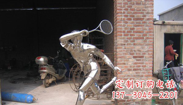 哈尔滨不锈钢羽毛球雕塑——精致简洁的艺术作品