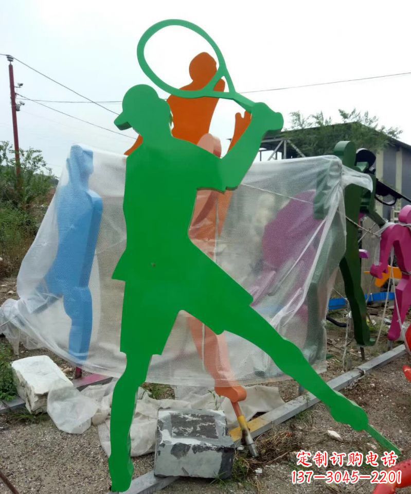 哈尔滨羽毛球雕塑不锈钢的艺术精灵