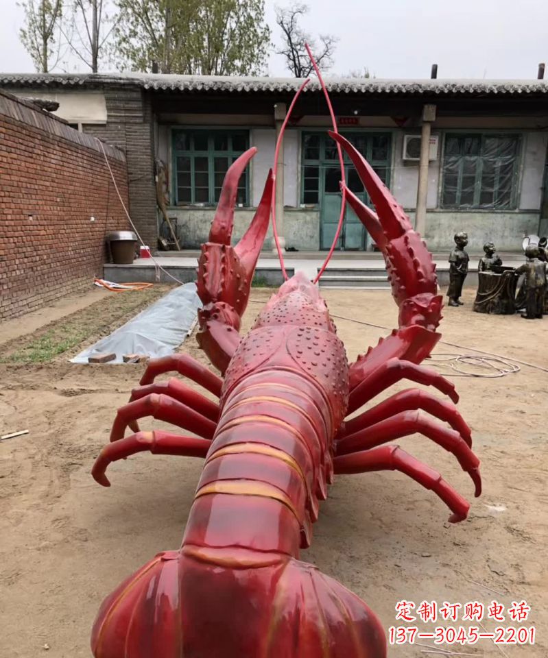 哈尔滨不锈钢大龙虾雕塑雕塑之美