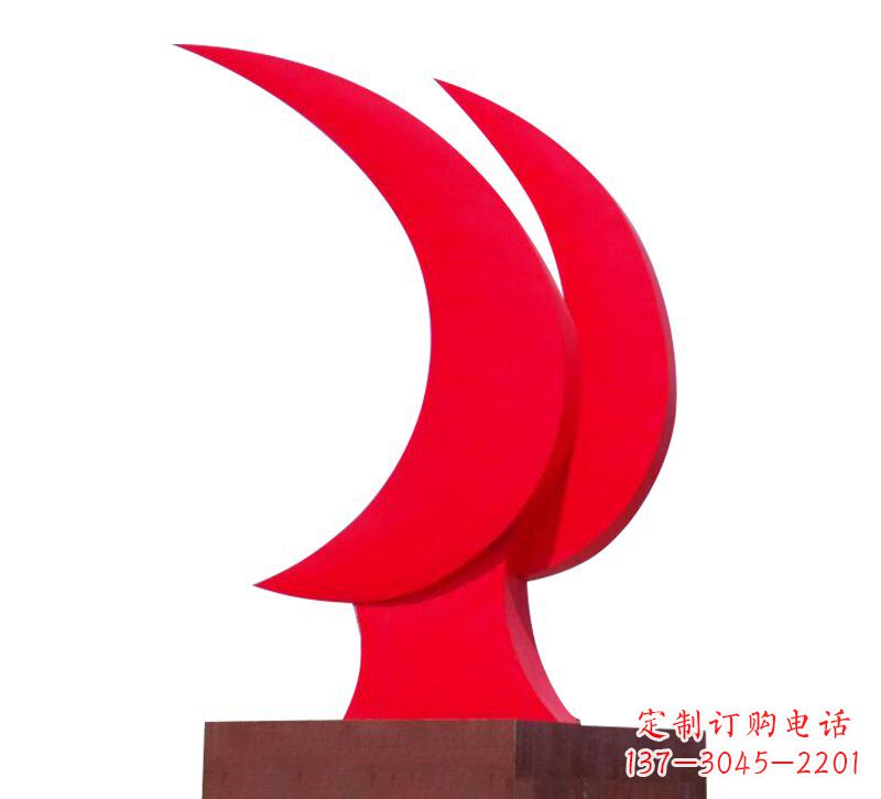 哈尔滨不锈钢党旗雕塑——传承中华文化精神