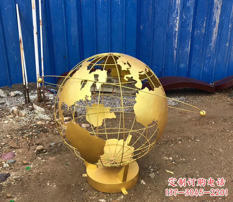 哈尔滨不锈钢地球仪抽象雕塑