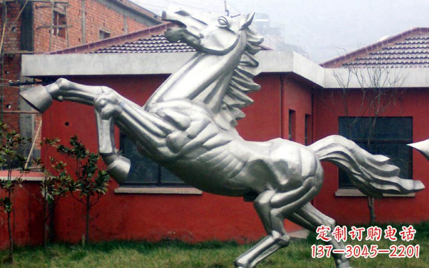 哈尔滨不锈钢动物奔马雕塑