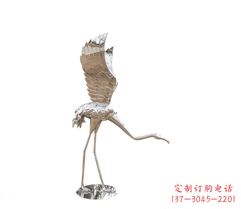 哈尔滨不锈钢火烈鸟雕塑灿烂耀眼的艺术之作