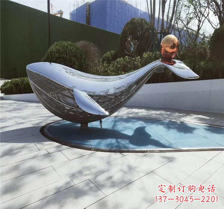 哈尔滨不锈钢海豚雕塑艺术与科技的完美结合
