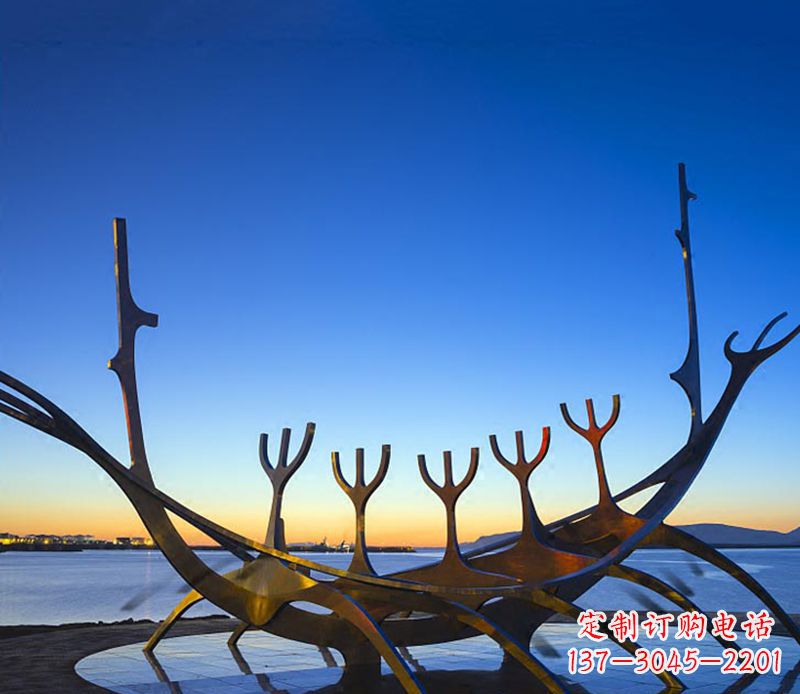 哈尔滨帆船雕塑精致的海洋艺术品