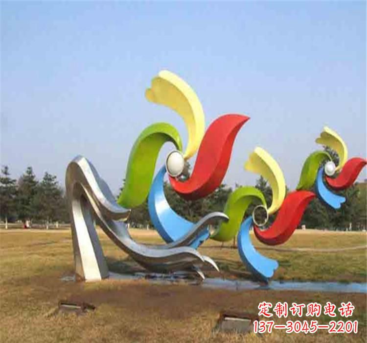 哈尔滨不锈钢风车雕塑绚丽多彩的艺术精品