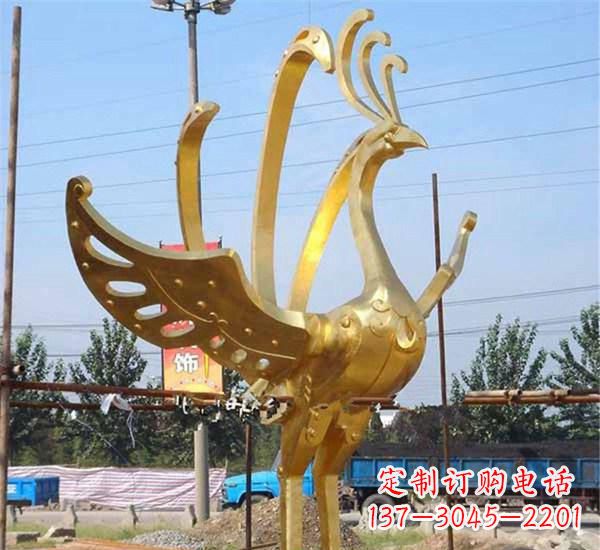 哈尔滨不锈钢凤凰雕塑
