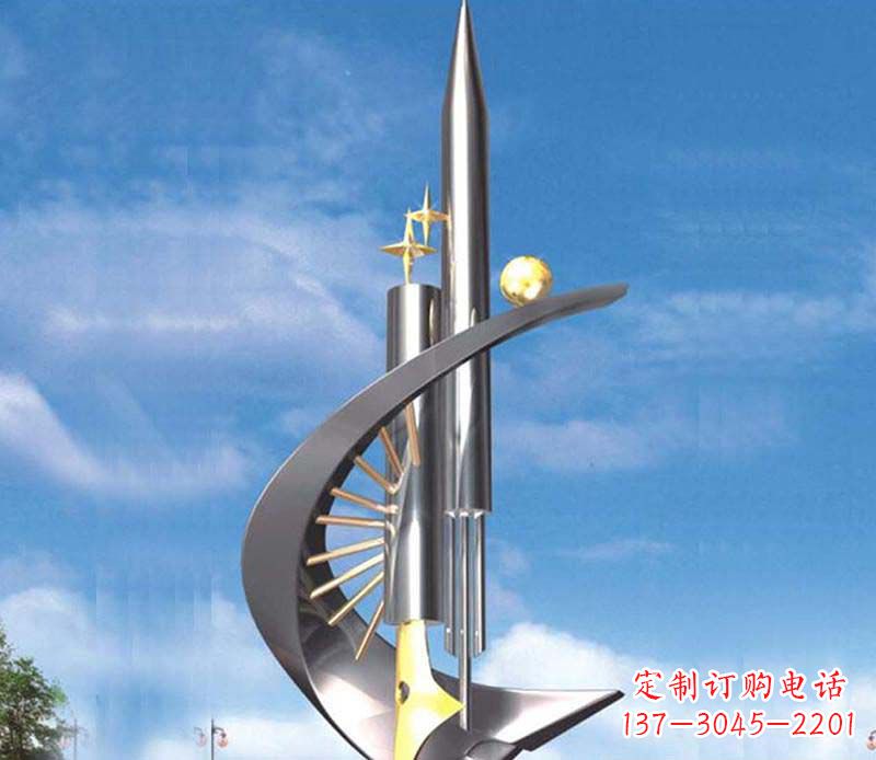 哈尔滨不锈钢钢笔雕塑1