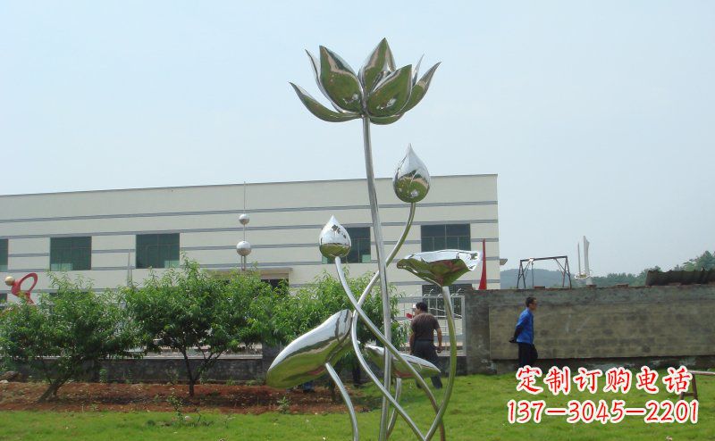 哈尔滨不锈钢荷花雕塑